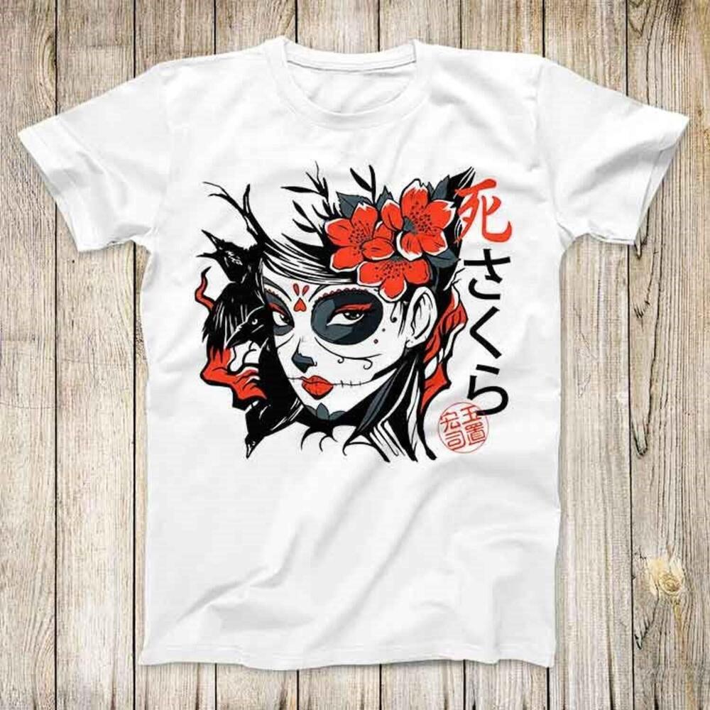 Sugar Skull Japanese Anime Manga Girl Top Tee Best Cute Gift